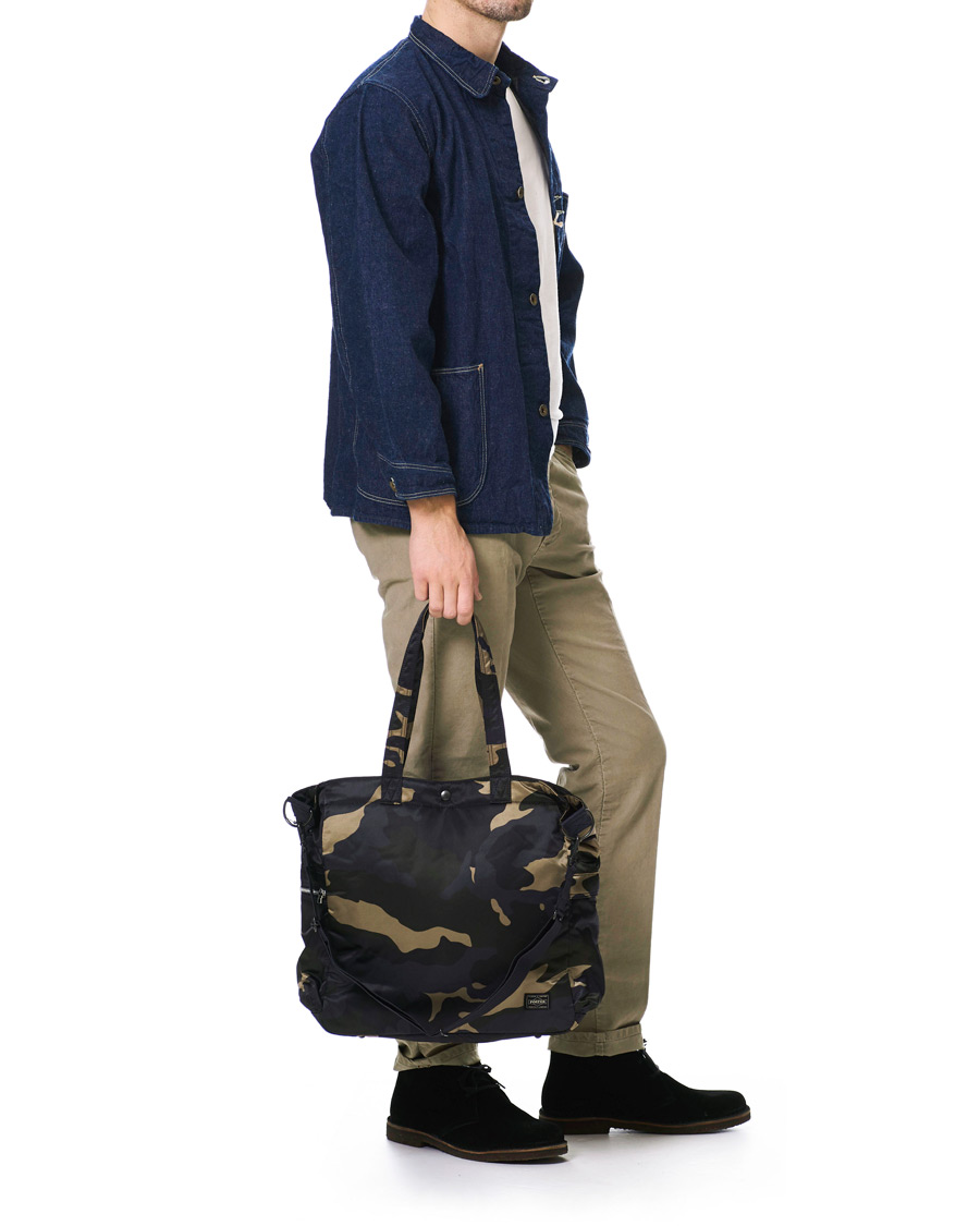 Herren | Porter-Yoshida & Co. Counter Shade 2Way Tote Bag Woodland Khaki | Porter-Yoshida & Co. | Counter Shade 2Way Tote Bag Woodland Khaki