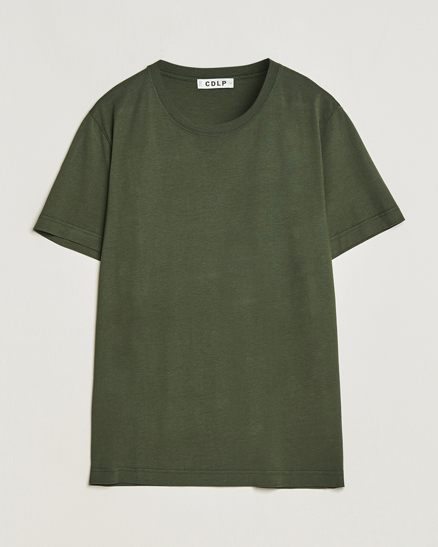 Herren | T-Shirts | CDLP | Round Neck Tee Army Green