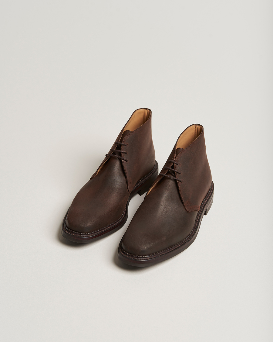 Herren | Chukka-Boots | Crockett & Jones | Molton Chukka Dk Brown Rough-Out Suede