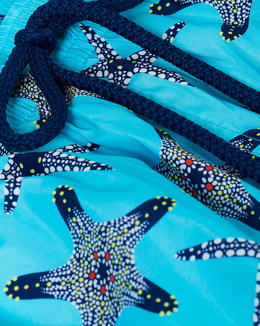Herren | Badehosen | Vilebrequin | Mahina Swim Shorts Bleu Lazuli