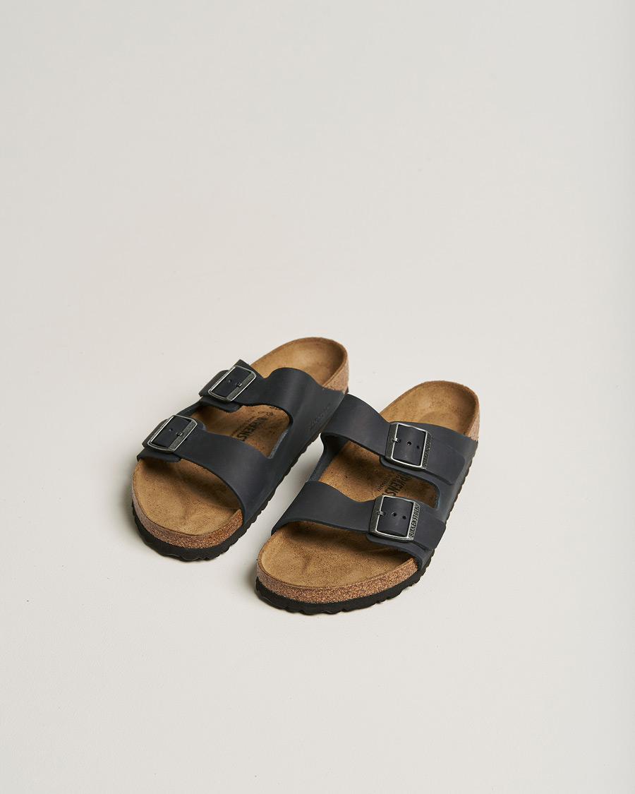 Herren | Hausschuhe & Pantoletten | BIRKENSTOCK | Arizona Classic Footbed Black Olied Leather