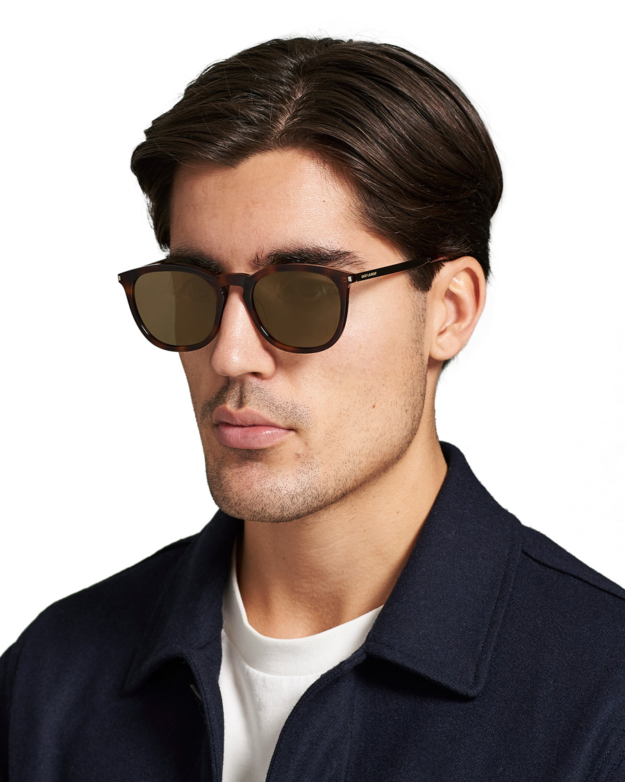 Herren | Saint Laurent SL 360 Sunglasses Havana/Green | Saint Laurent | SL 360 Sunglasses Havana/Green