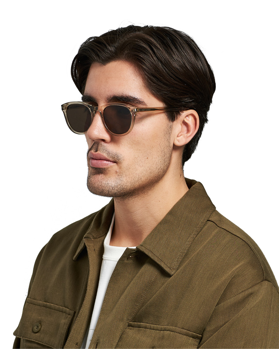 Herren | Saint Laurent SL 401 Sunglasses Transparent/Brown | Saint Laurent | SL 401 Sunglasses Transparent/Brown