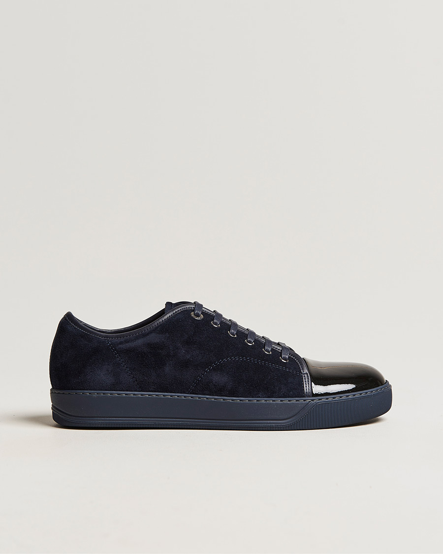 Herren | Lanvin Patent Cap Toe Sneaker Navy/Navy | Lanvin | Patent Cap Toe Sneaker Navy/Navy