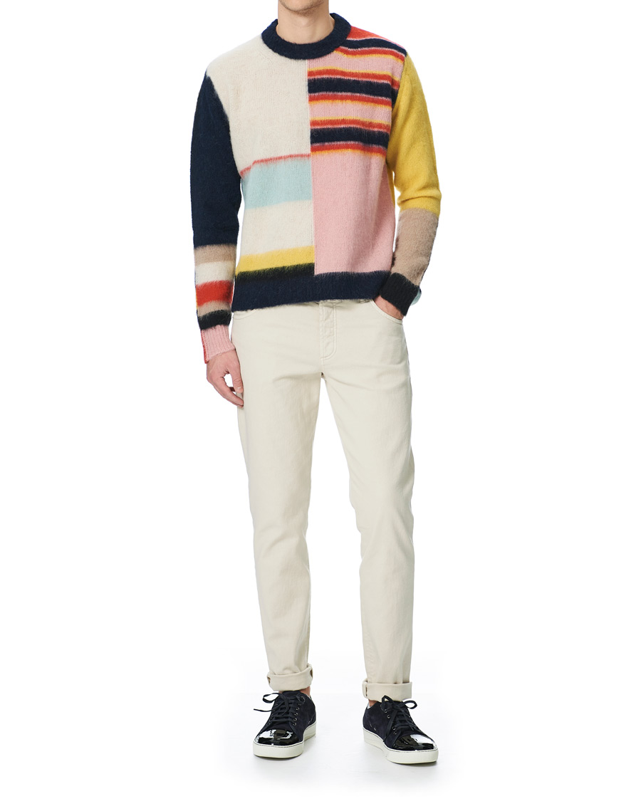 Herren | Pullover | Lanvin | Patchwork Sweater Navy/Cream