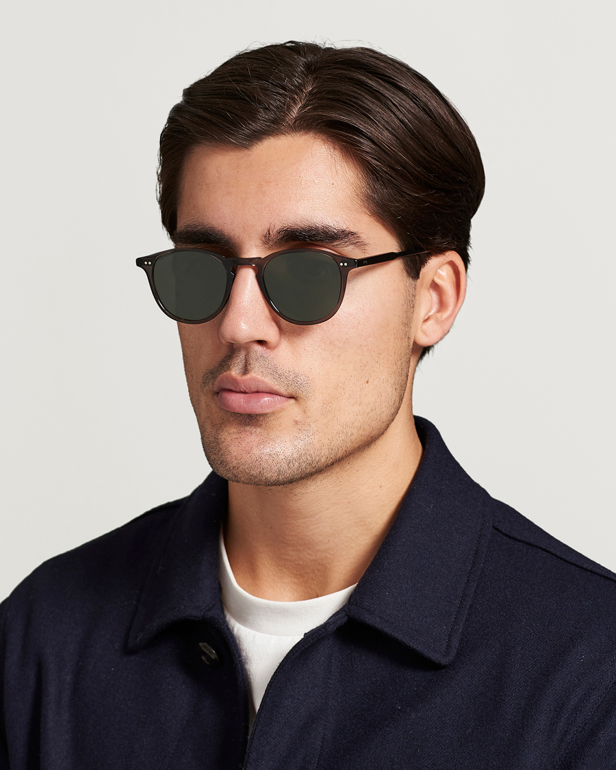 Herr | Accessoarer | Garrett Leight | Hampton 46 Sunglasses Black Glass