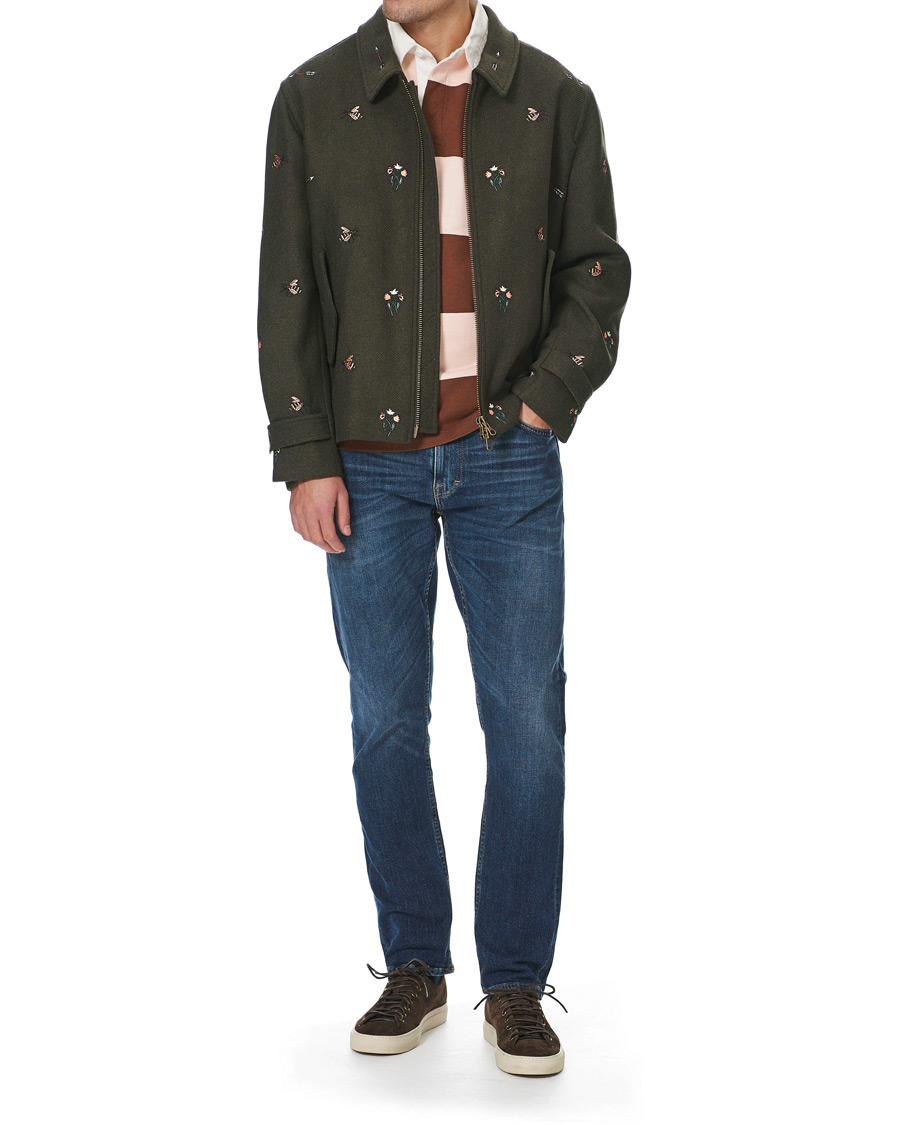 Herren | Jacken | GANT | Luke Edward Hall Emrodery Zip Jacket Tartan Green