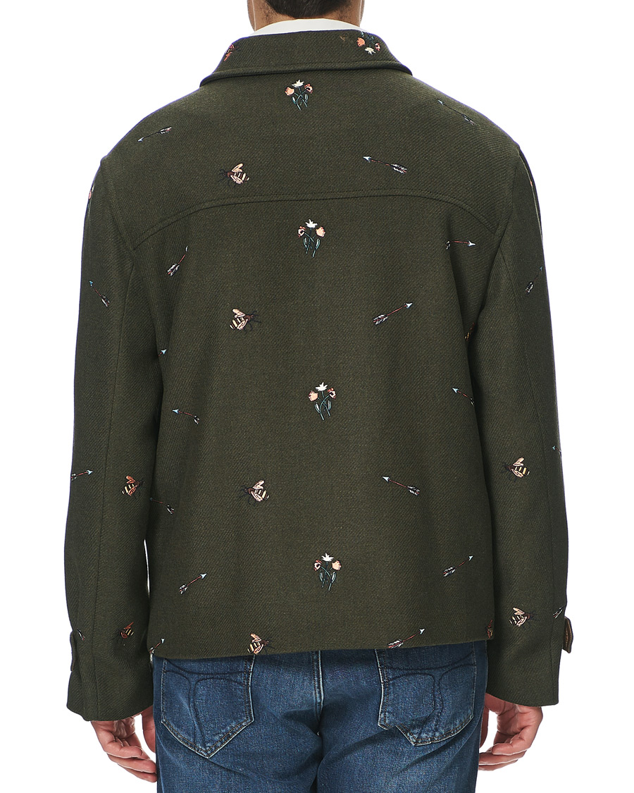 Herren | Jacken | GANT | Luke Edward Hall Emrodery Zip Jacket Tartan Green