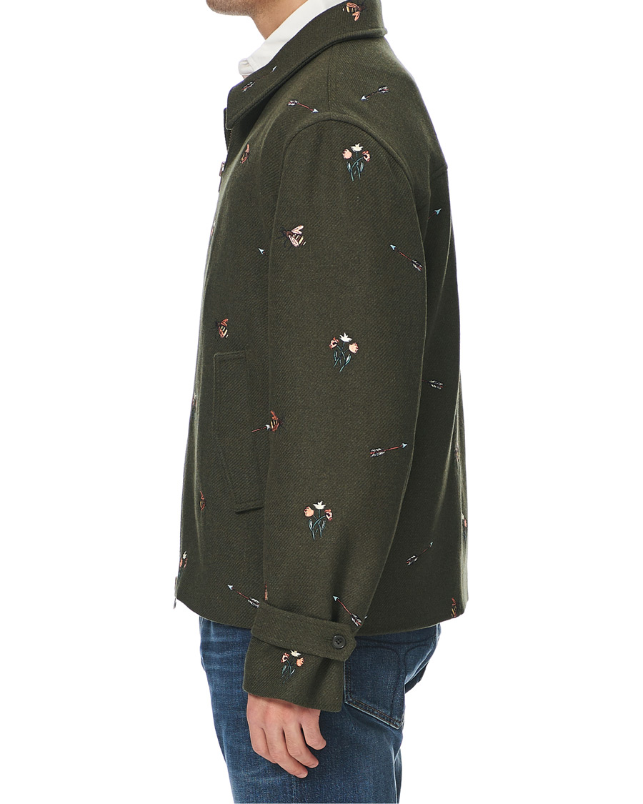 Herren | Jacken | GANT | Luke Edward Hall Emrodery Zip Jacket Tartan Green