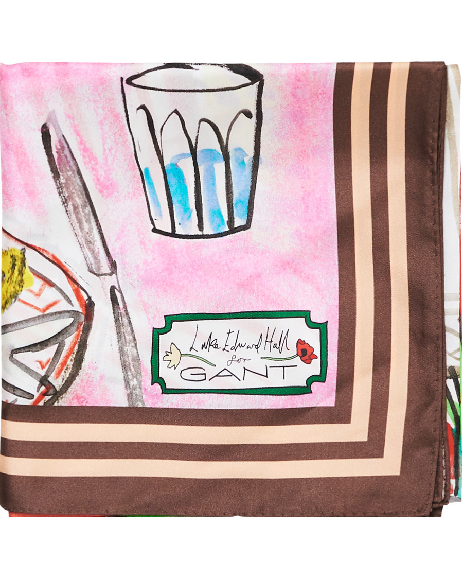 Herren | GANT Luke Edward Hall Silk Scarf Multi | GANT | Luke Edward Hall Silk Scarf Multi