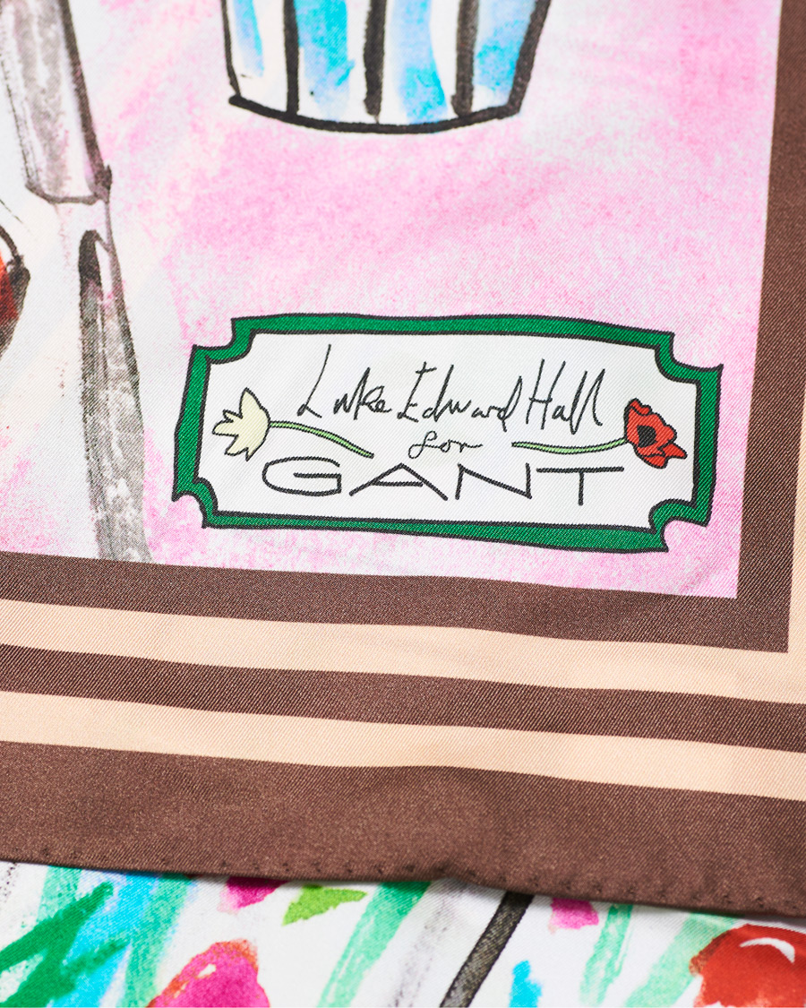 Herren | GANT Luke Edward Hall Silk Scarf Multi | GANT | Luke Edward Hall Silk Scarf Multi
