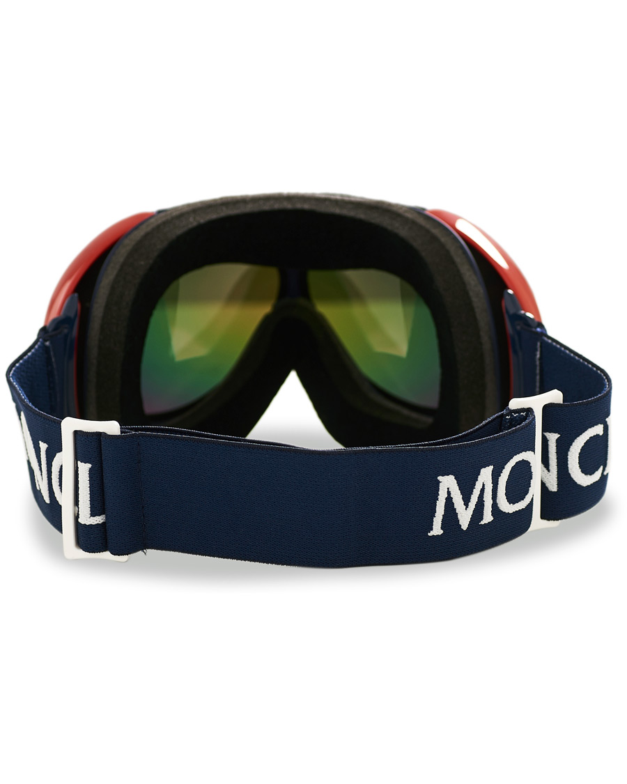 Herren | Moncler Lunettes ML0130 Goggles Blue/Red | Moncler Lunettes | ML0130 Goggles Blue/Red