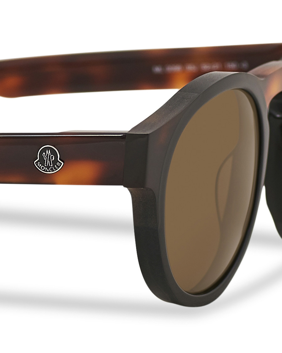 Herren | Moncler Lunettes ML0099 Sunglasses Black/Havana | Moncler Lunettes | ML0099 Sunglasses Black/Havana