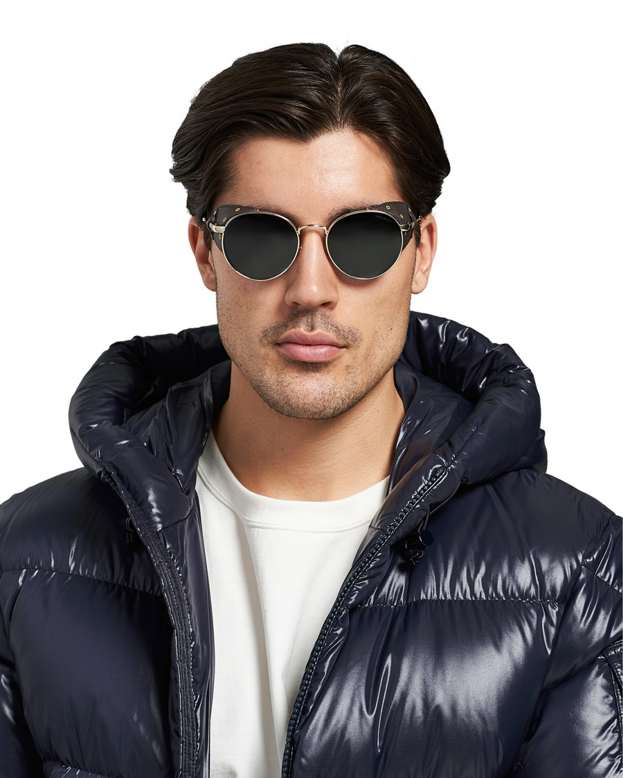 Herren | Moncler Lunettes Blazon Polarized Sunglasses Gold/Brown | Moncler Lunettes | Blazon Polarized Sunglasses Gold/Brown