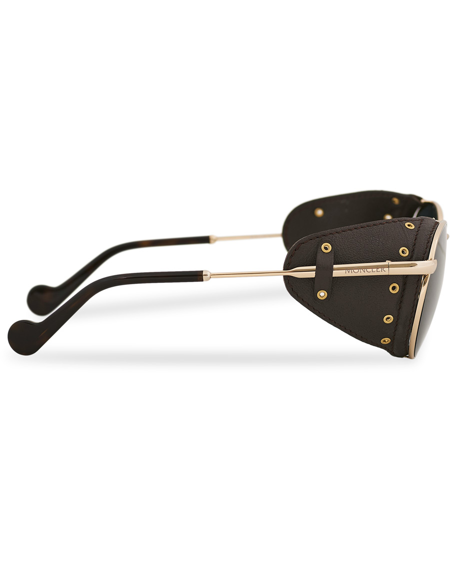 Herren | Moncler Lunettes Blazon Polarized Sunglasses Gold/Brown | Moncler Lunettes | Blazon Polarized Sunglasses Gold/Brown