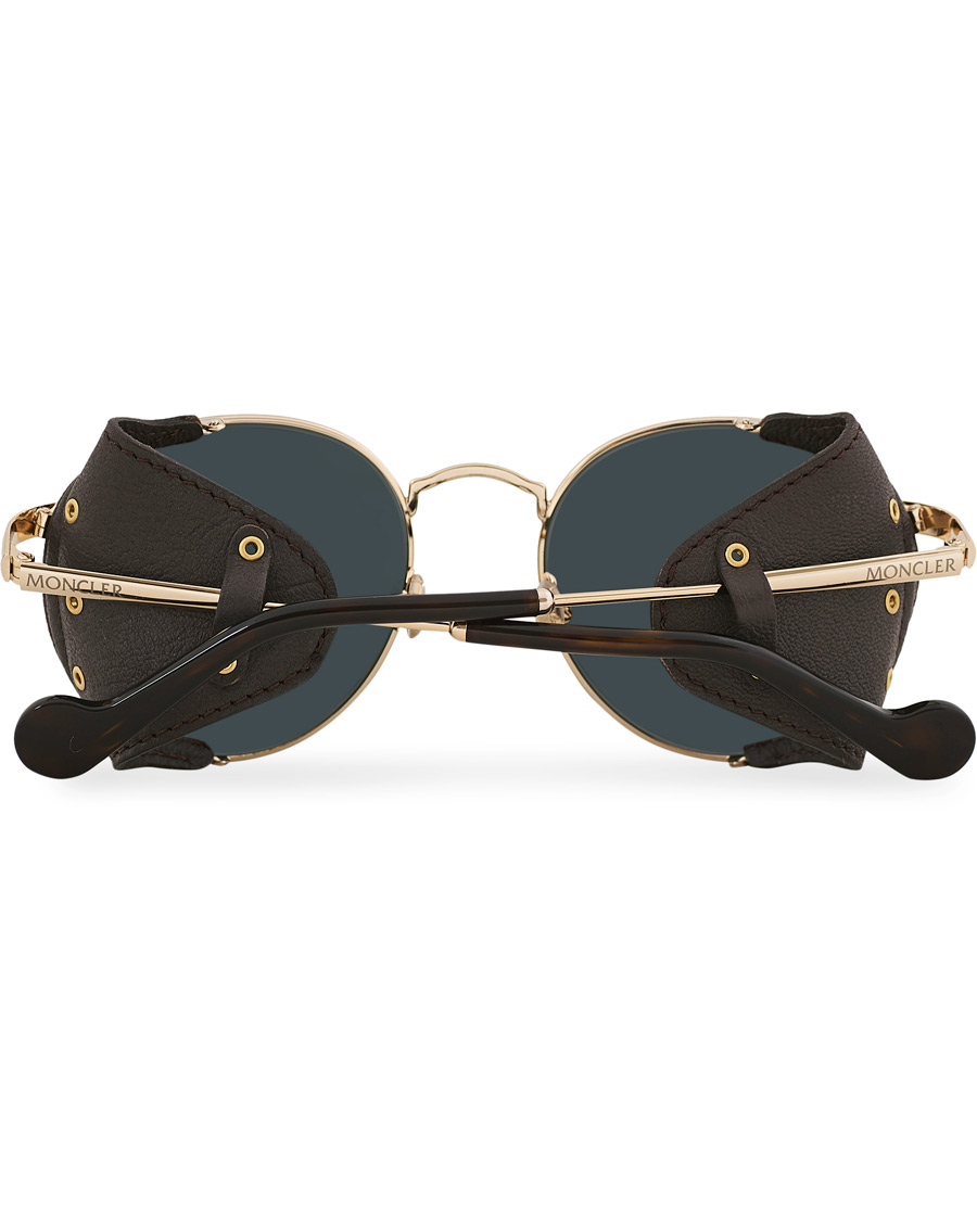 Herren | Moncler Lunettes Blazon Polarized Sunglasses Gold/Brown | Moncler Lunettes | Blazon Polarized Sunglasses Gold/Brown