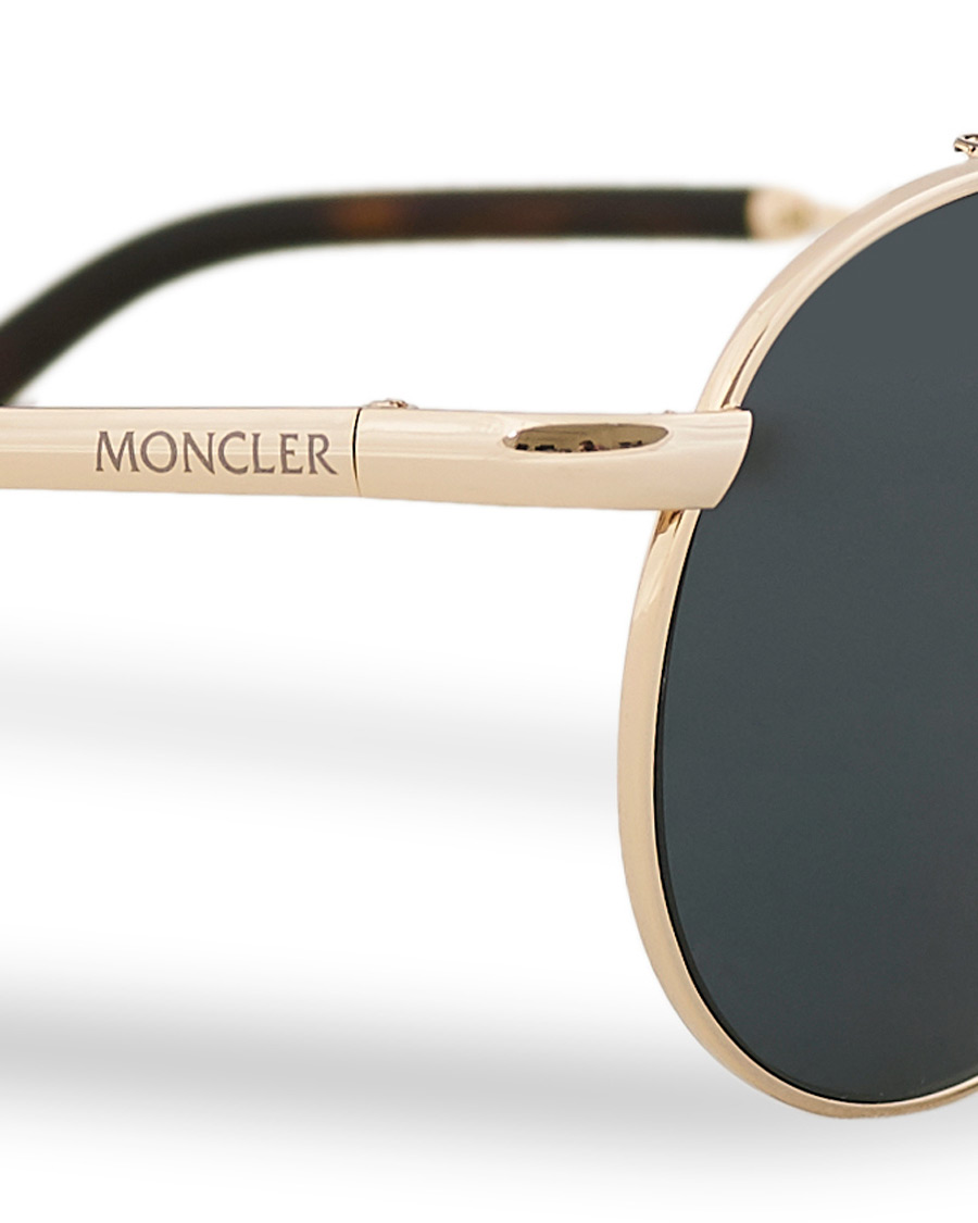 Herren | Moncler Lunettes Blazon Polarized Sunglasses Gold/Brown | Moncler Lunettes | Blazon Polarized Sunglasses Gold/Brown
