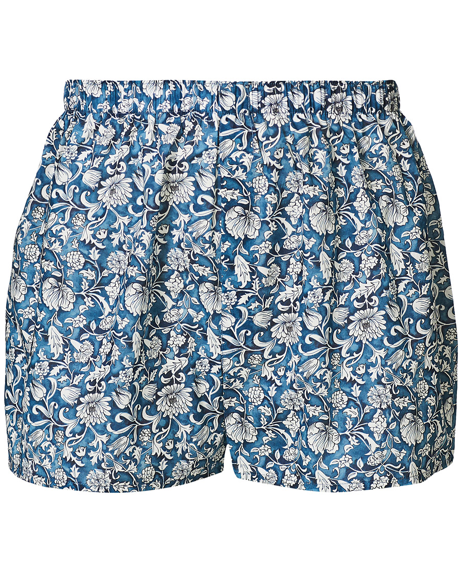 Herren | Unterwäsche | Sunspel | Printed Boxer Shorts Liberty Ink