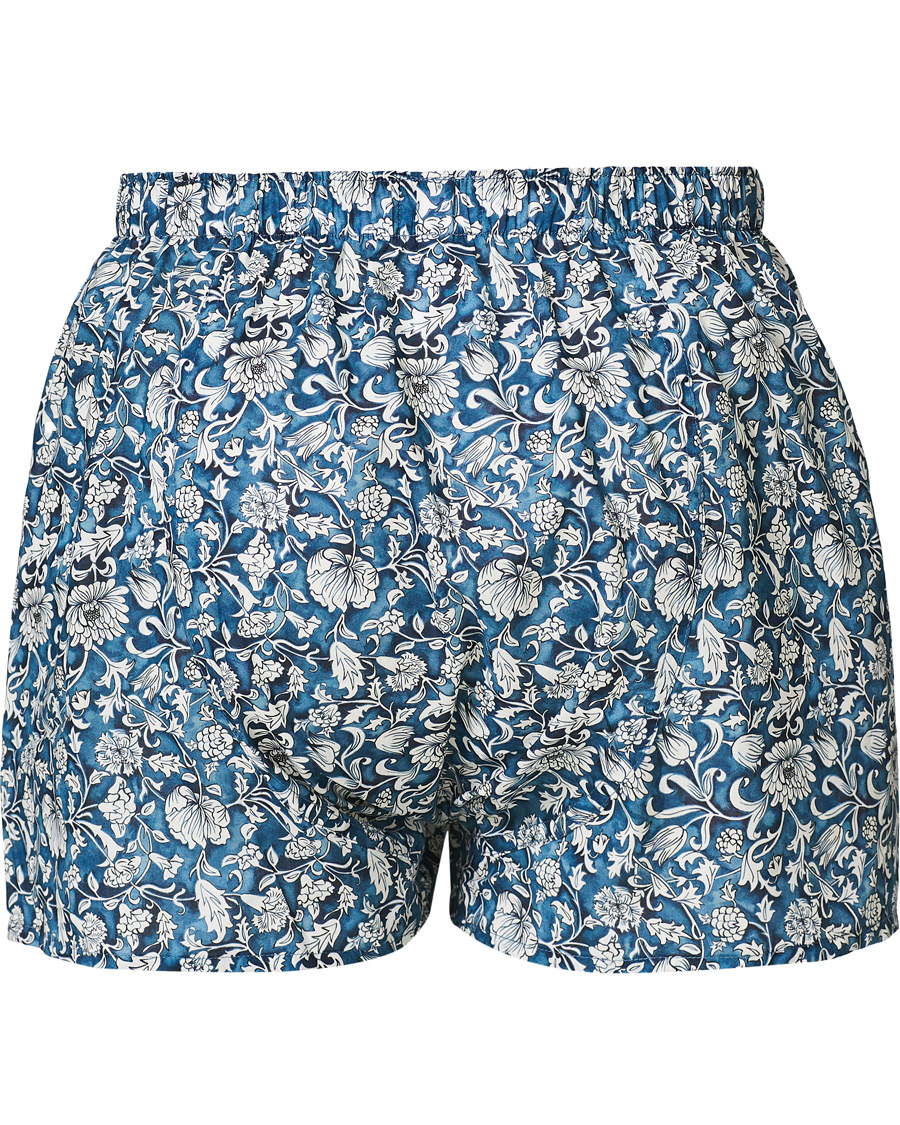 Herren | Unterwäsche | Sunspel | Printed Boxer Shorts Liberty Ink