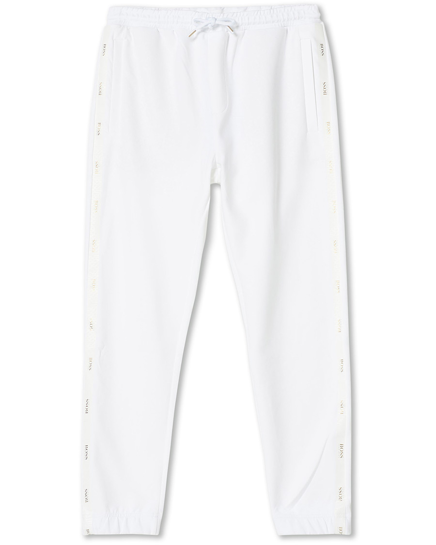 Herren | Hosen | BOSS GREEN | BOSS Athleisure Hadiko Logo Sweatpants White