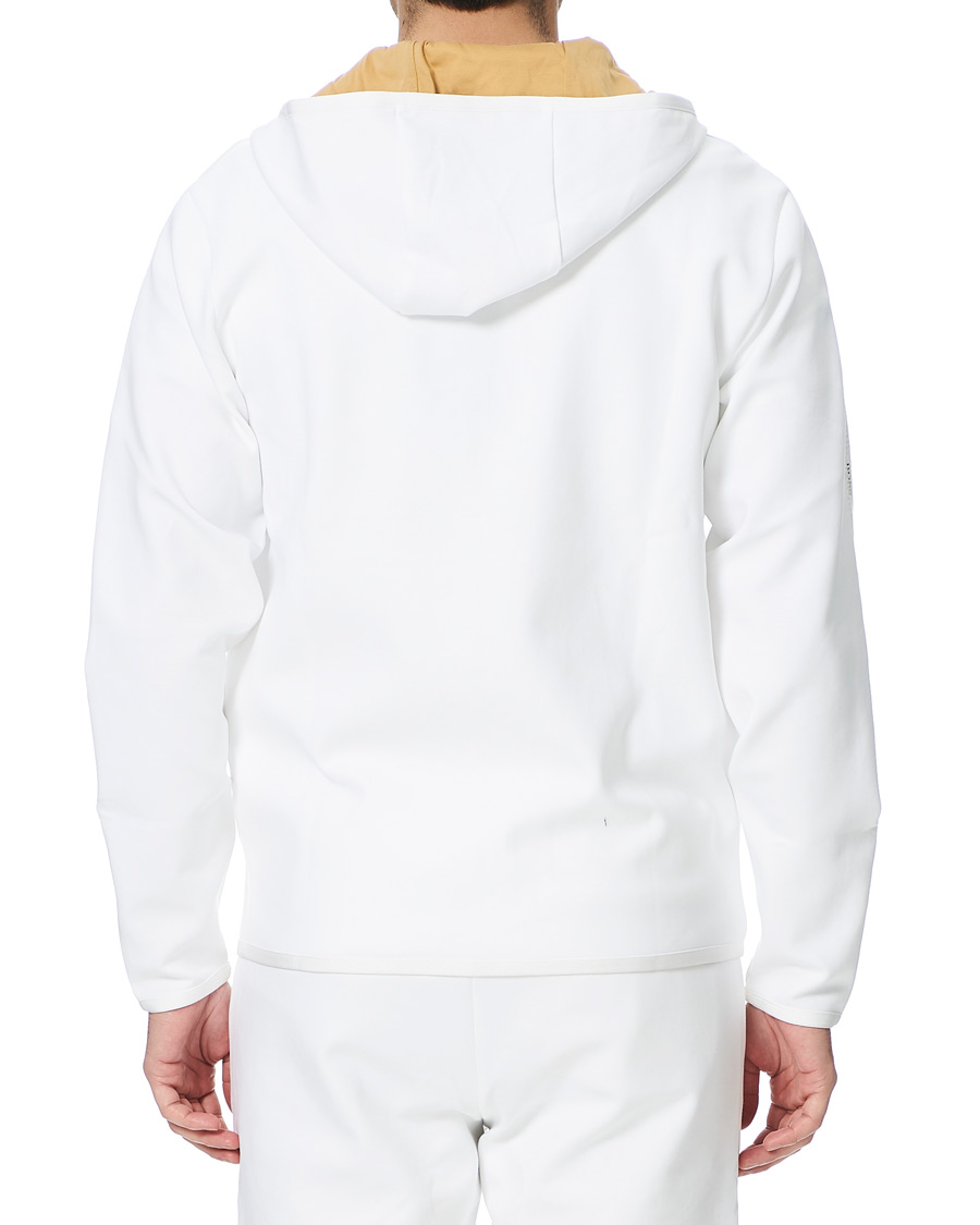 Herren | Pullover | BOSS GREEN | BOSS Athleisure Saggy Taped Full Zip Hoodie White