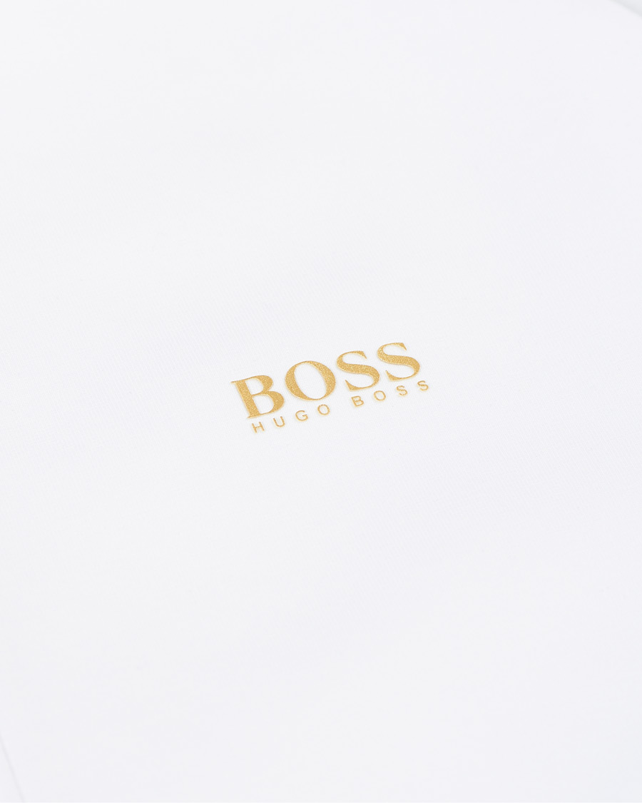 Herren | Pullover | BOSS GREEN | BOSS Athleisure Saggy Taped Full Zip Hoodie White