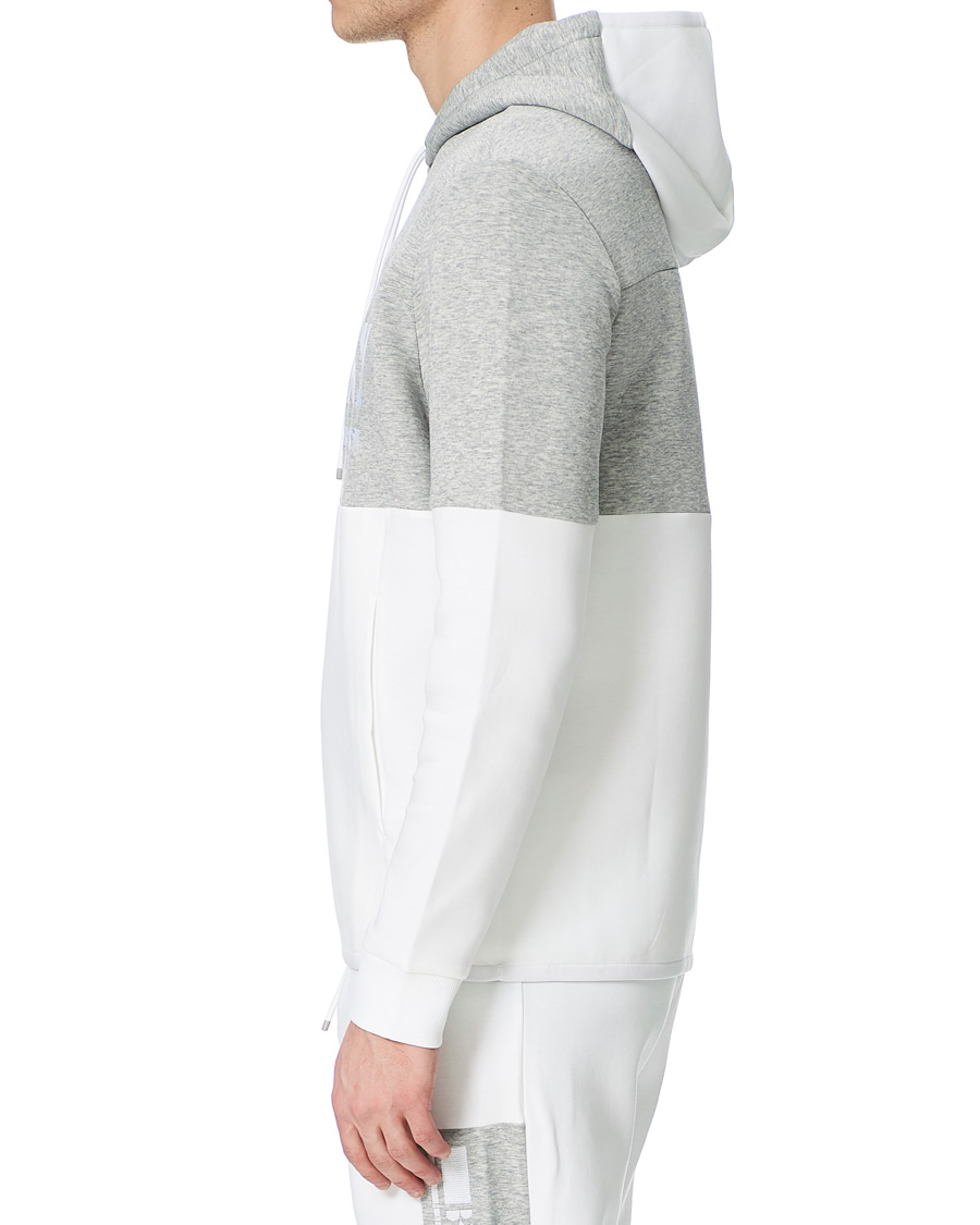 Herren | Pullover | BOSS GREEN | BOSS Athleisure Soody Block Hoodie Grey/White
