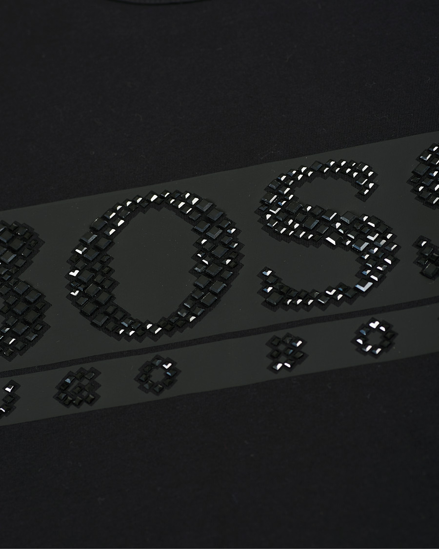 Herren | T-Shirts | BOSS GREEN | BOSS Athleisure Diamond Logo Crew Neck Tee Black