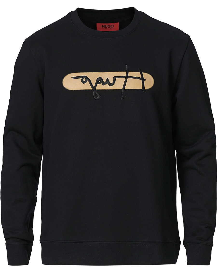 Herren | Pullover | HUGO | Dicago Logo Sweatshirt Black