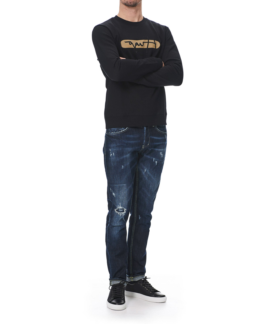 Herren | Pullover | HUGO | Dicago Logo Sweatshirt Black