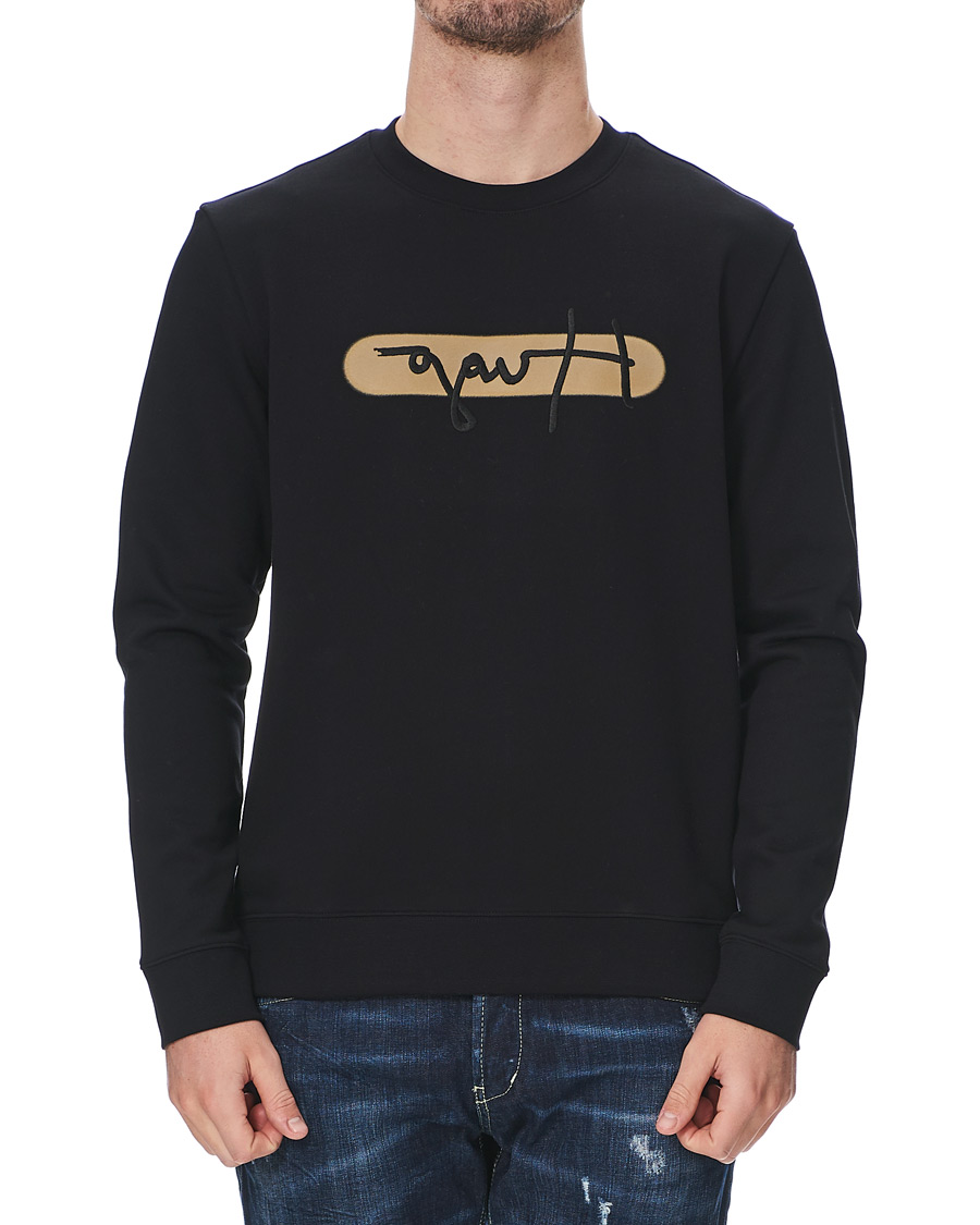 Herren | Pullover | HUGO | Dicago Logo Sweatshirt Black