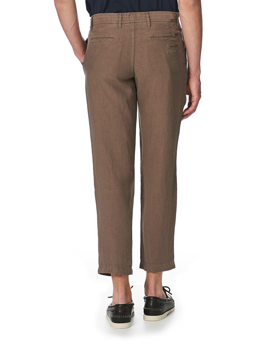 Herren | Hosen | BOSS ORANGE | BOSS Casual Symon Linen Drawstring Pants Khaki