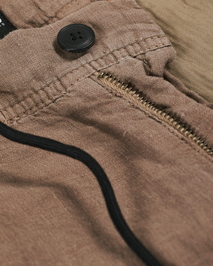 Herren | Hosen | BOSS ORANGE | BOSS Casual Symon Linen Drawstring Pants Khaki