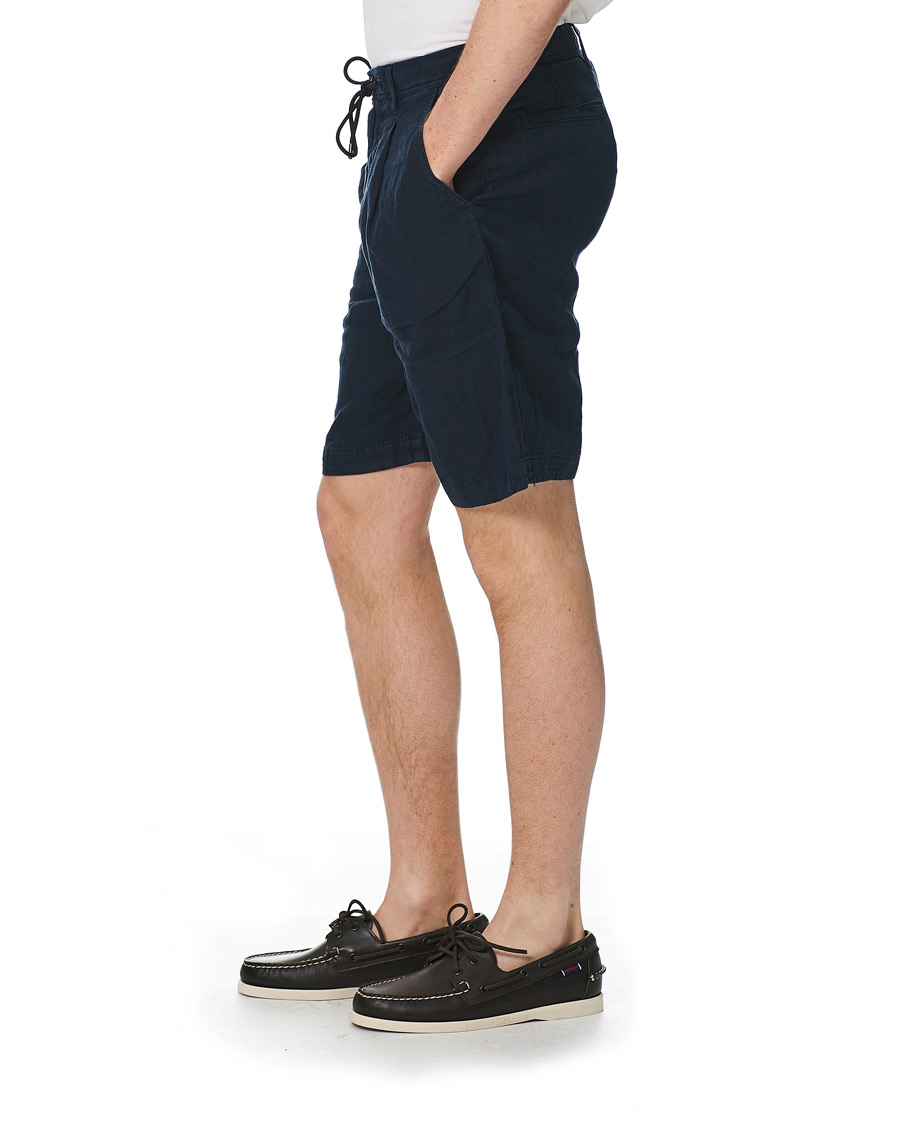 Herren | Shorts | BOSS ORANGE | BOSS Casual Symon Linen Drawstring Shorts Dark Blue