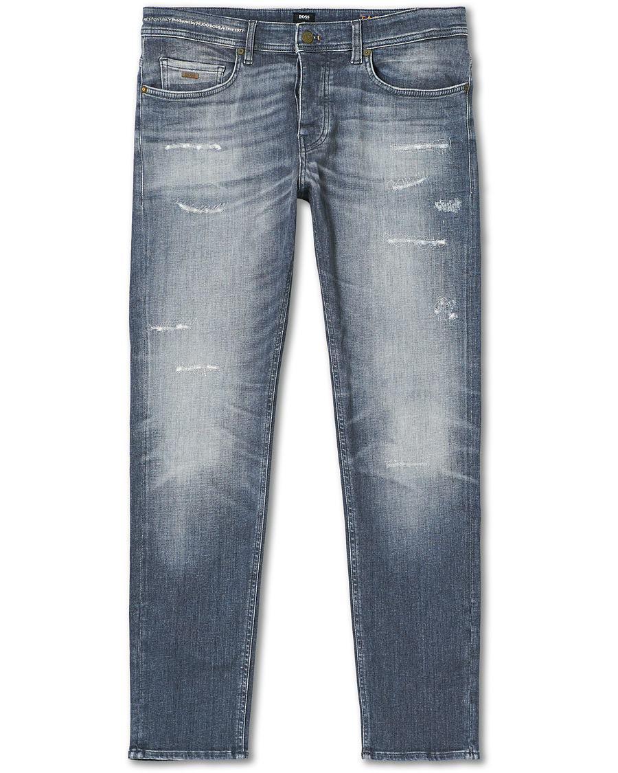 Herren | Jeans | BOSS ORANGE | BOSS Casual Taber Stretch Shredded Jeans Medium Grey