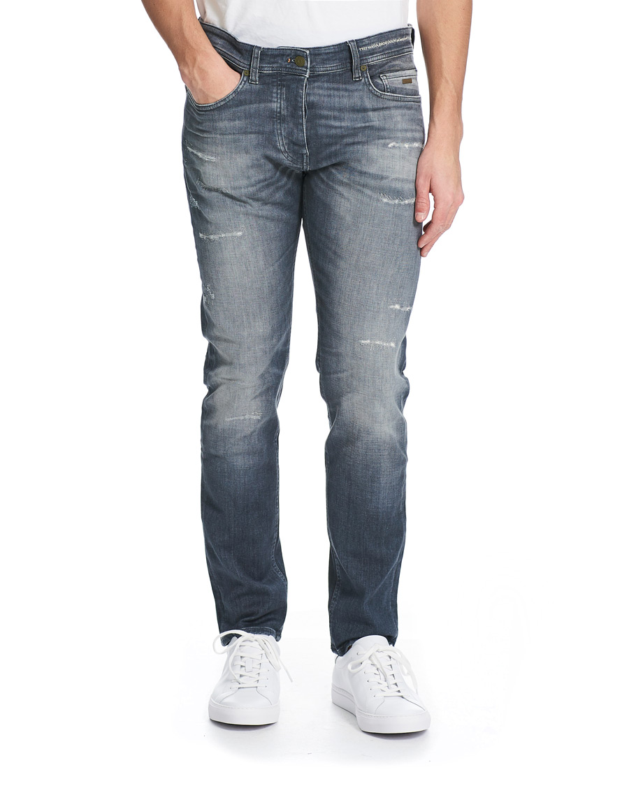 Herren | Jeans | BOSS ORANGE | BOSS Casual Taber Stretch Shredded Jeans Medium Grey