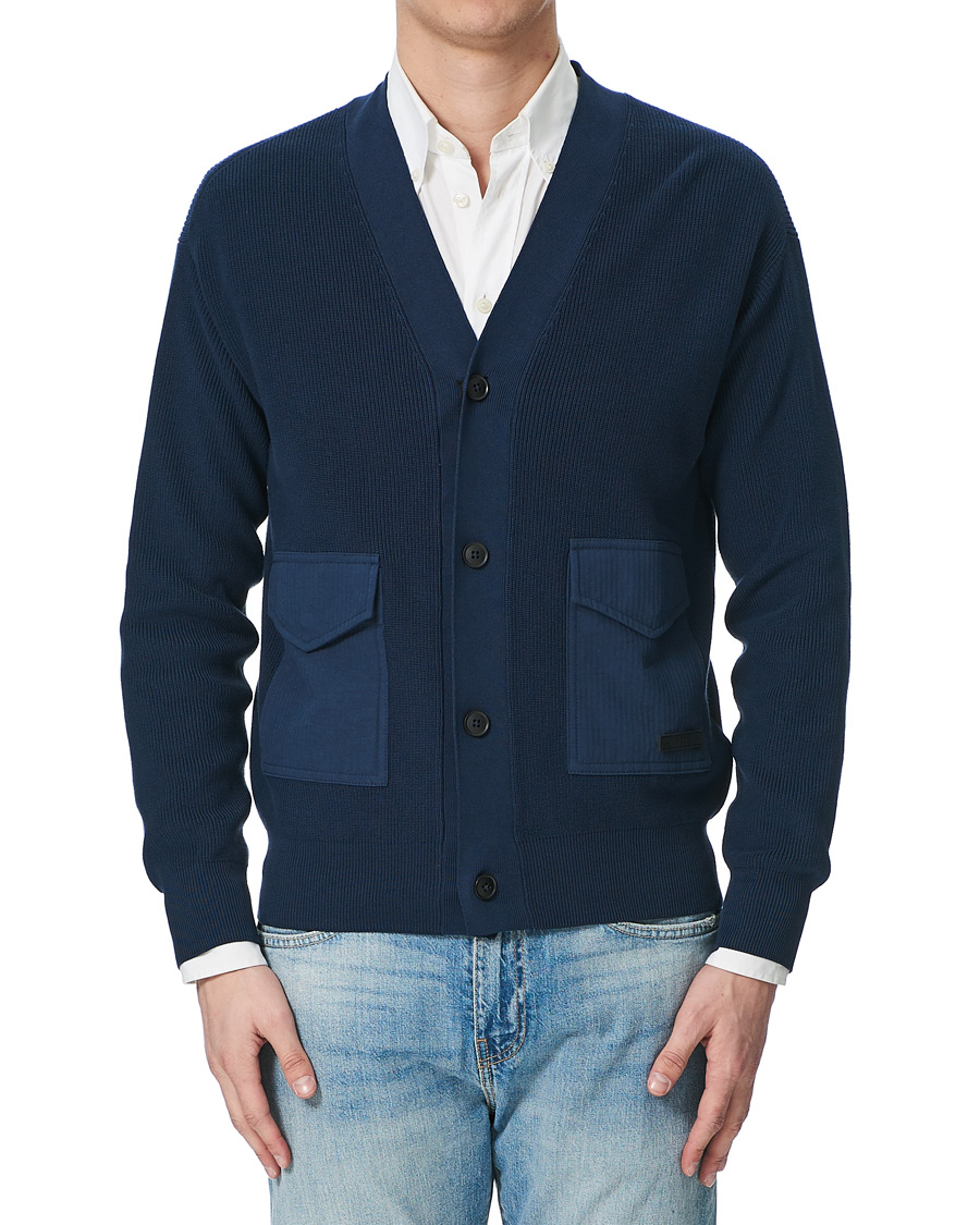 Herren | Pullover | BOSS ORANGE | BOSS Casual Kardione Knitted Cardigan Dark Blue