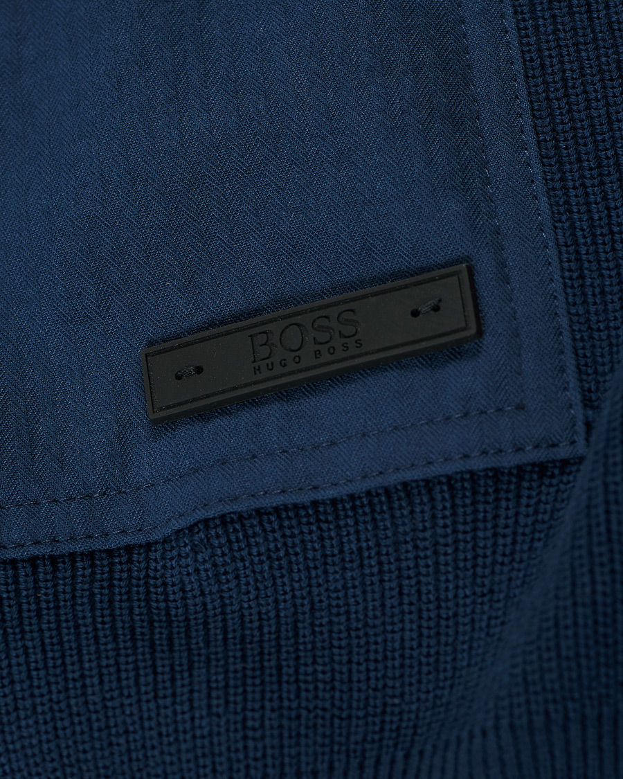 Herren | Pullover | BOSS ORANGE | BOSS Casual Kardione Knitted Cardigan Dark Blue