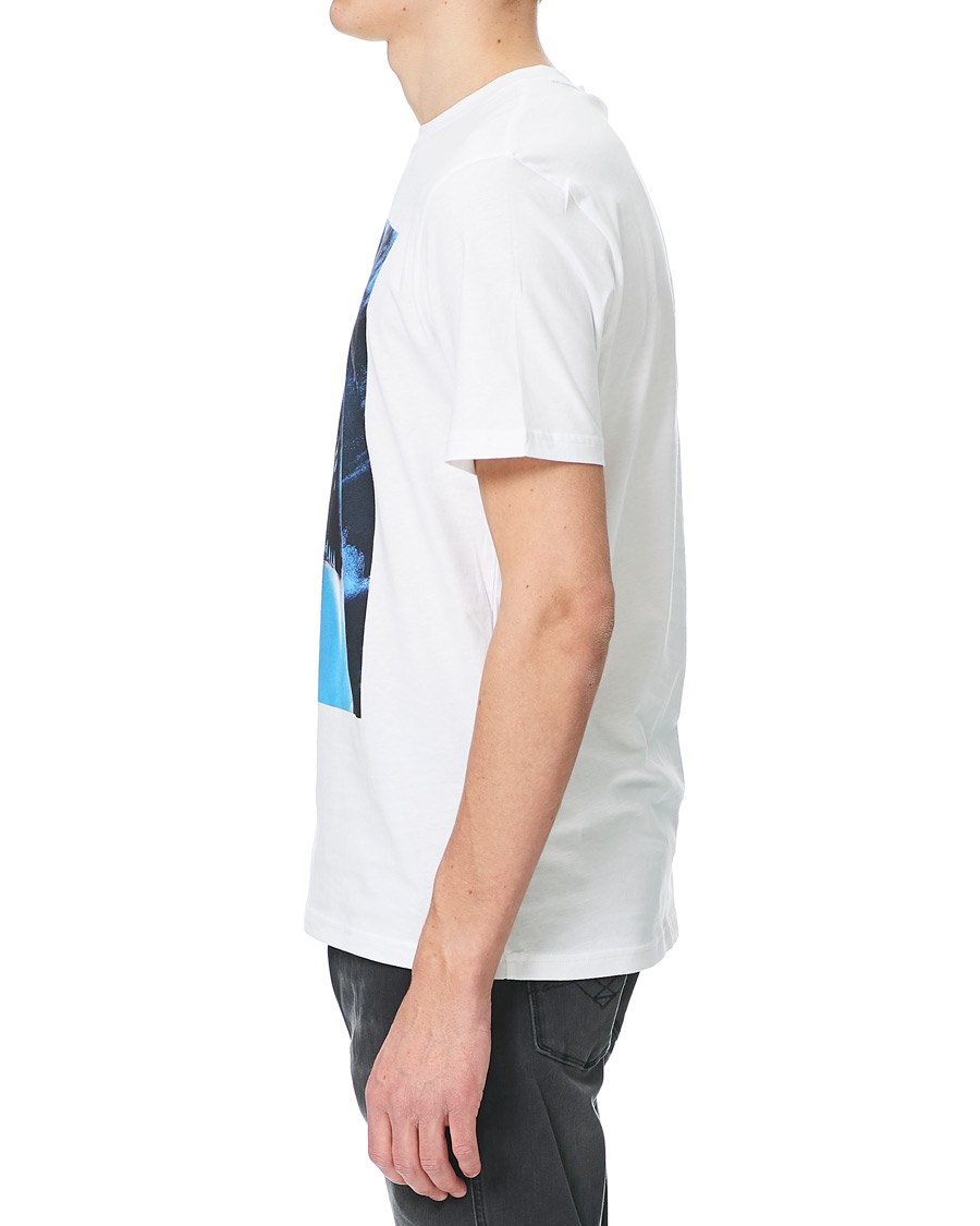 Herren | T-Shirts | BOSS ORANGE | BOSS Casual Noah Printed Shark Crew Neck Tee White