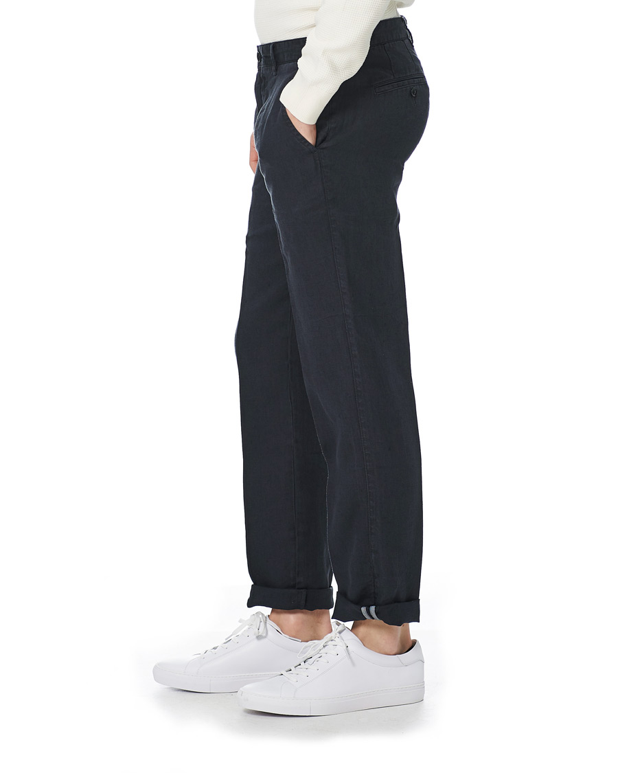 Herren | Hosen | BOSS BLACK | BOSS Crigan Linen Pants Dark Blue