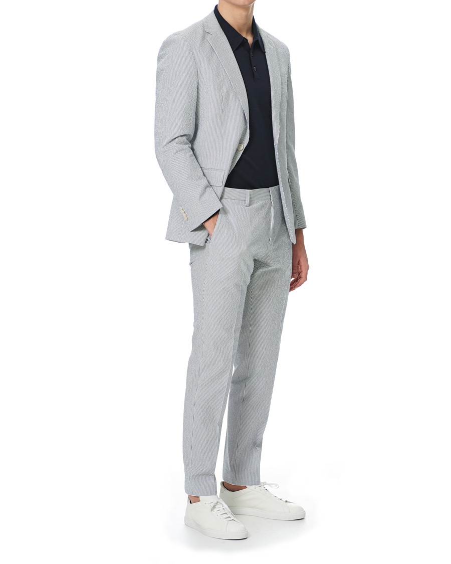 Herren | Anzüge | BOSS BLACK | BOSS Helford/Gander3 Seersucker Suit Open Grey