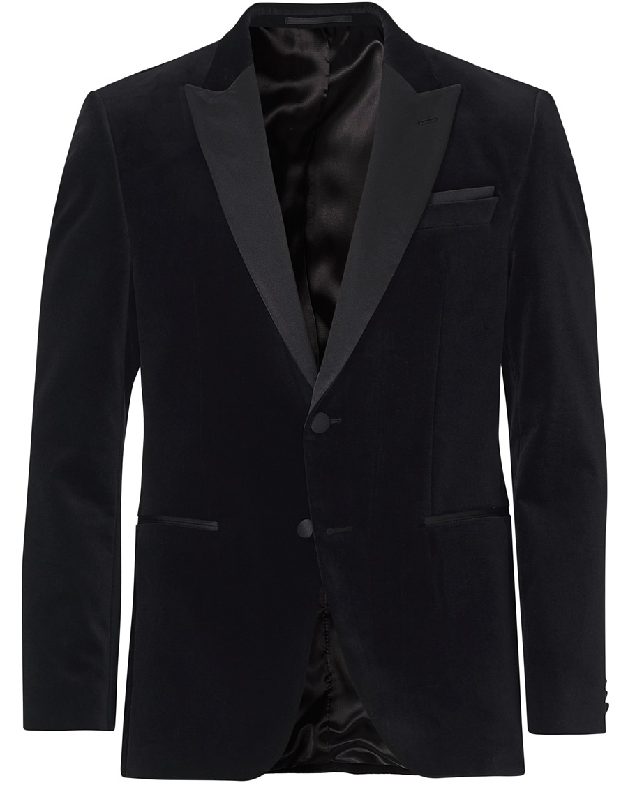 Herren | Sakkos | BOSS BLACK | BOSS Helward Velvet Smoking Jacket Black