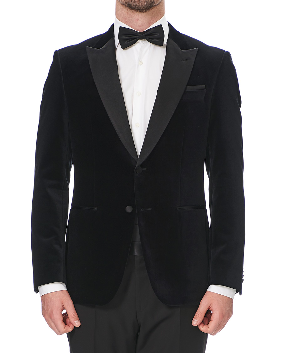 Herren | Sakkos | BOSS BLACK | BOSS Helward Velvet Smoking Jacket Black