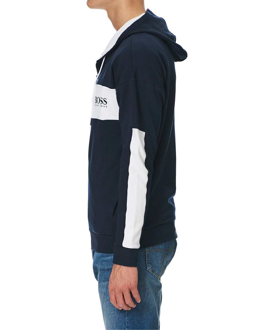 Herren | Pullover | BOSS BLACK | BOSS Full Zip Hoodie Jacket Dark Blue