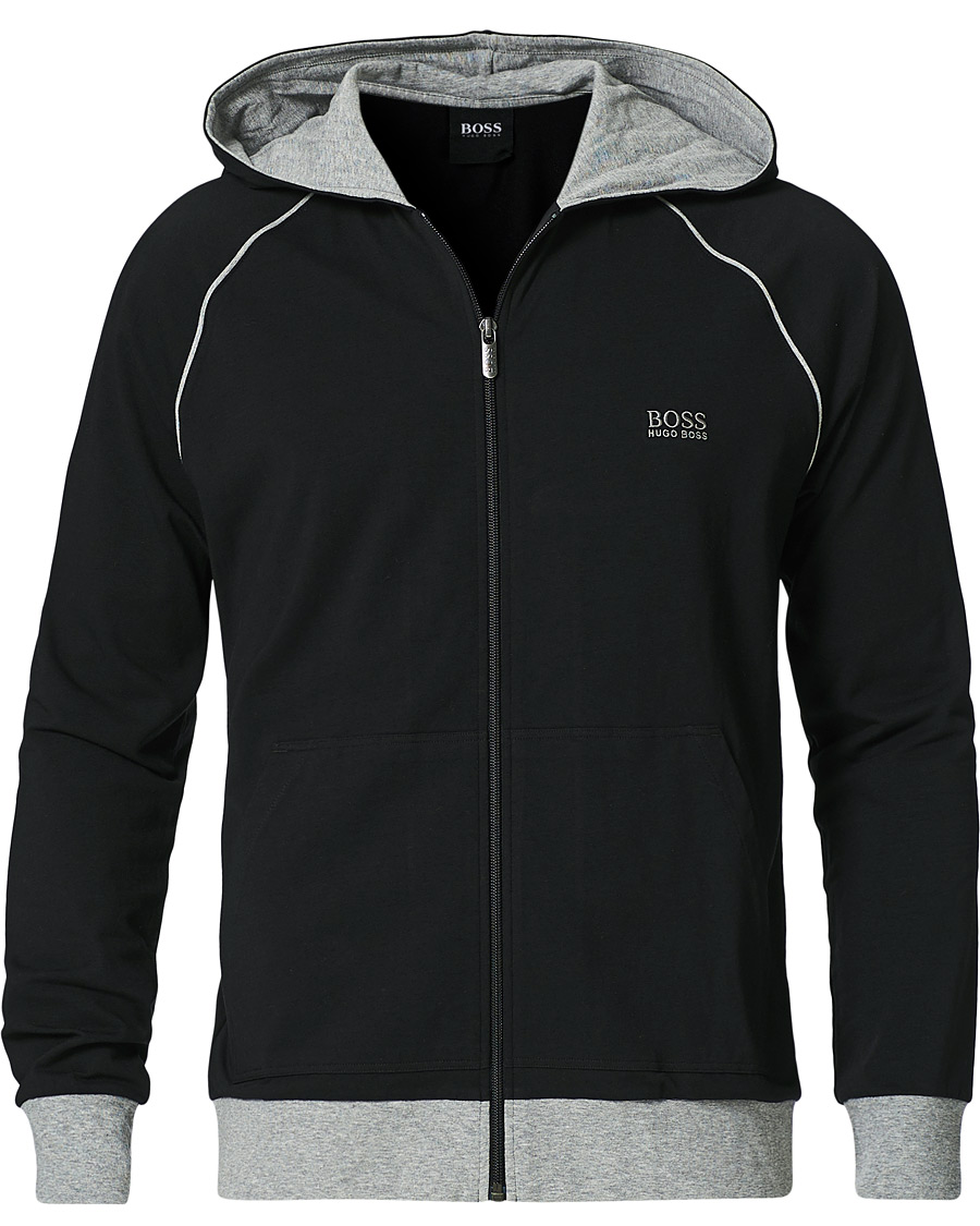 Herren | Pullover | BOSS BLACK | BOSS Mix & Match Full Zip Hoodie Black
