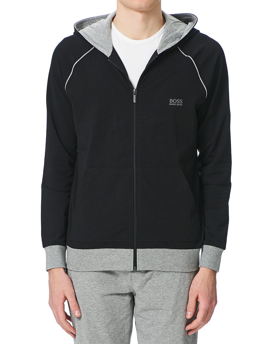 Herren | Pullover | BOSS BLACK | BOSS Mix & Match Full Zip Hoodie Black