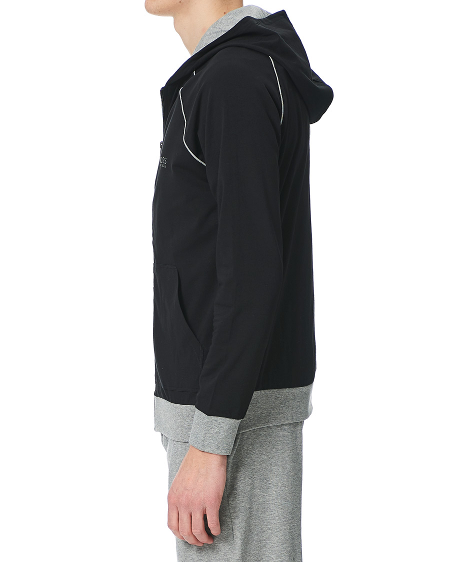 Herren | Pullover | BOSS BLACK | BOSS Mix & Match Full Zip Hoodie Black