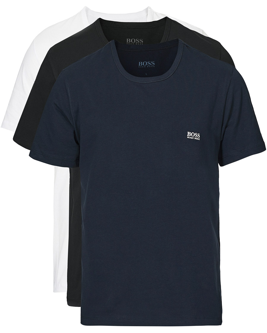 Herren | T-Shirts | BOSS BLACK | BOSS 3-Pack Crew Neck Tee Navy/Black/White