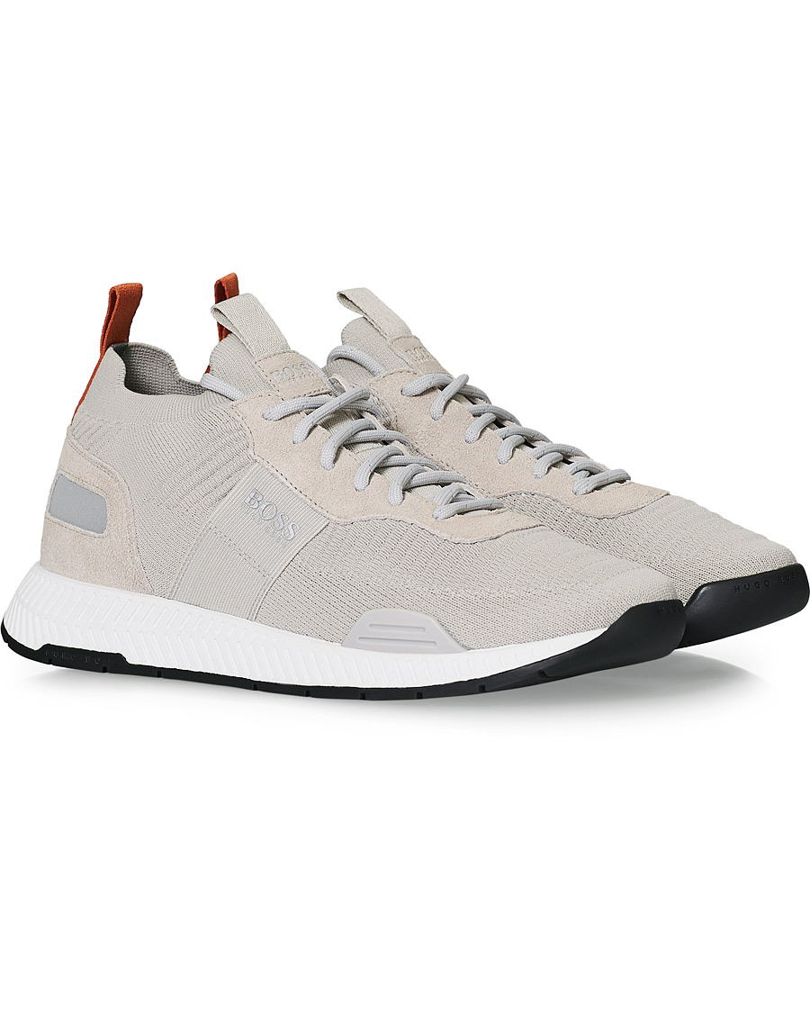 Herren | BOSS Titanium Mesh Running Sneaker Light Beige | BOSS BLACK | BOSS Titanium Mesh Running Sneaker Light Beige