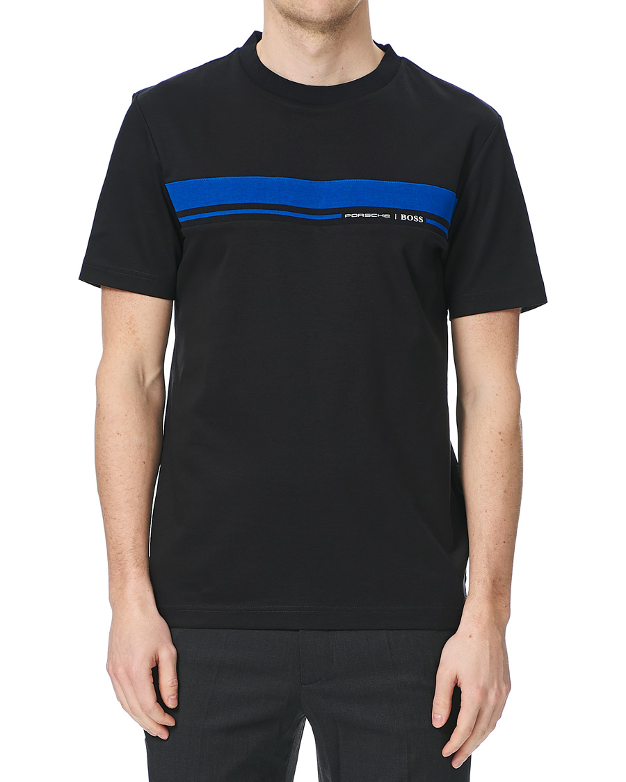 Herren | T-Shirts | BOSS BLACK | BOSS Porsche Capsule Tiburt Crew Neck Tee Black
